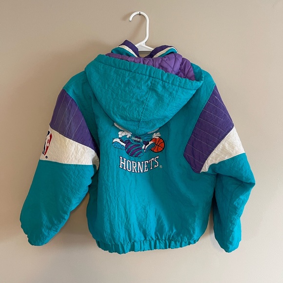 Charlotte Hornets Starter Jacket NBA Official Basketball Small Coat VTG Rare - Picture 8 of 10